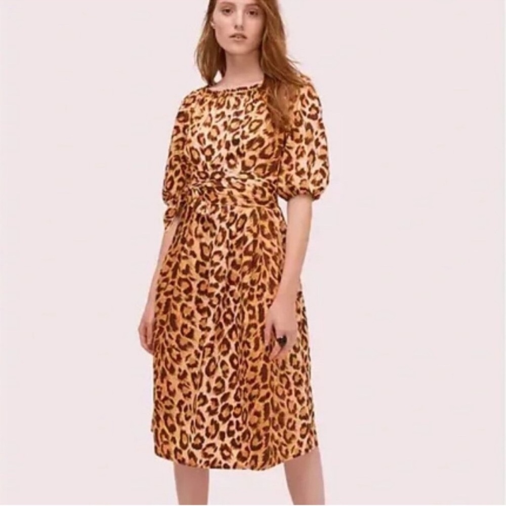 Kate Spade Panthera Cheetah Print Dress 4 - Picture 2 of 8